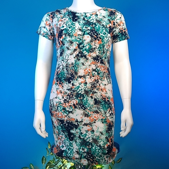 NWOT Pinkblush floral Maternity midi Dress Size L - Picture 17 of 17